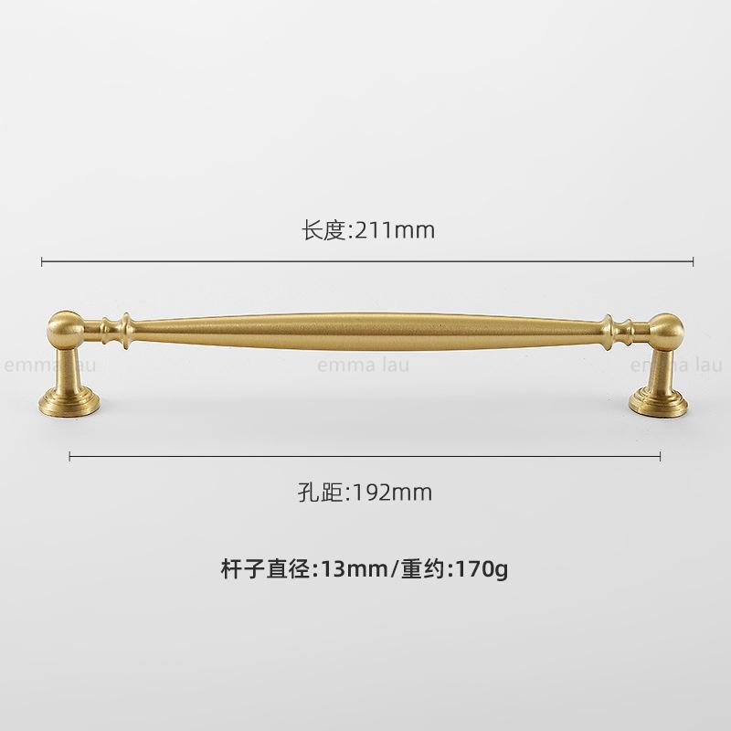 Vintage Brass Furniture Pull Handles Bronze Long Bar Cabinet Door Handles Drawer Knob For Kitchen Wardrobe Cupboard Pulls