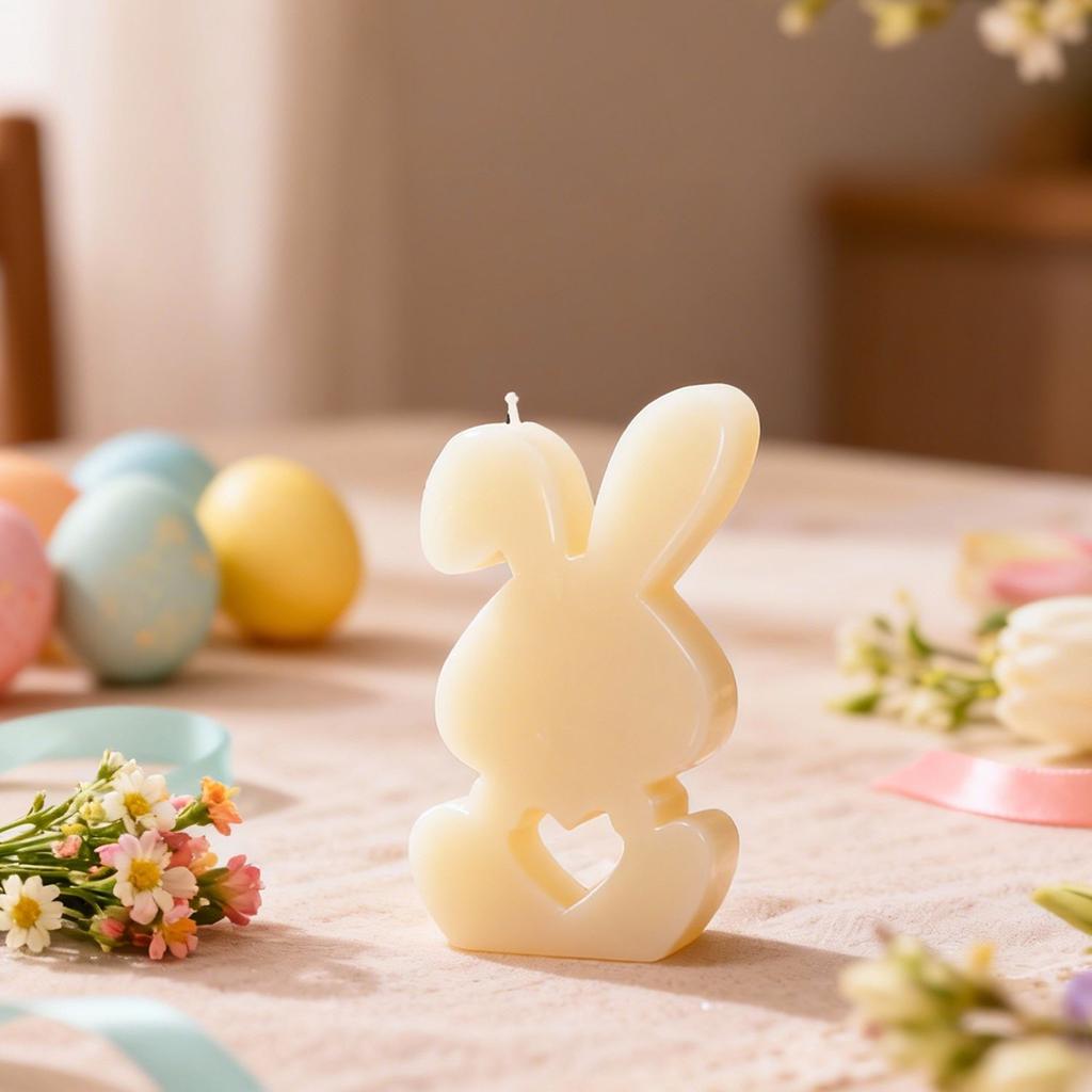 Aromatherapy Mold Special Design Rabbit Candle Mold Love Rabbit Silicone Mold Food-Grade For Resin Ornaments Plaster Decorations