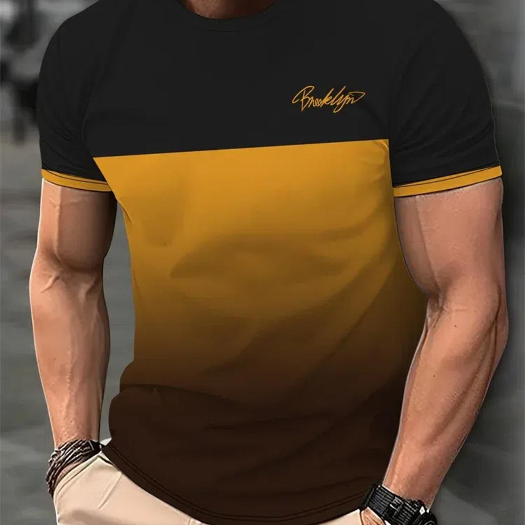 Mens Casual T Shirt Variegated Print T Shirt King Fitness Shirt Oversized Short Sleeve Tops Boys Tops Vintage Mens T Shirts