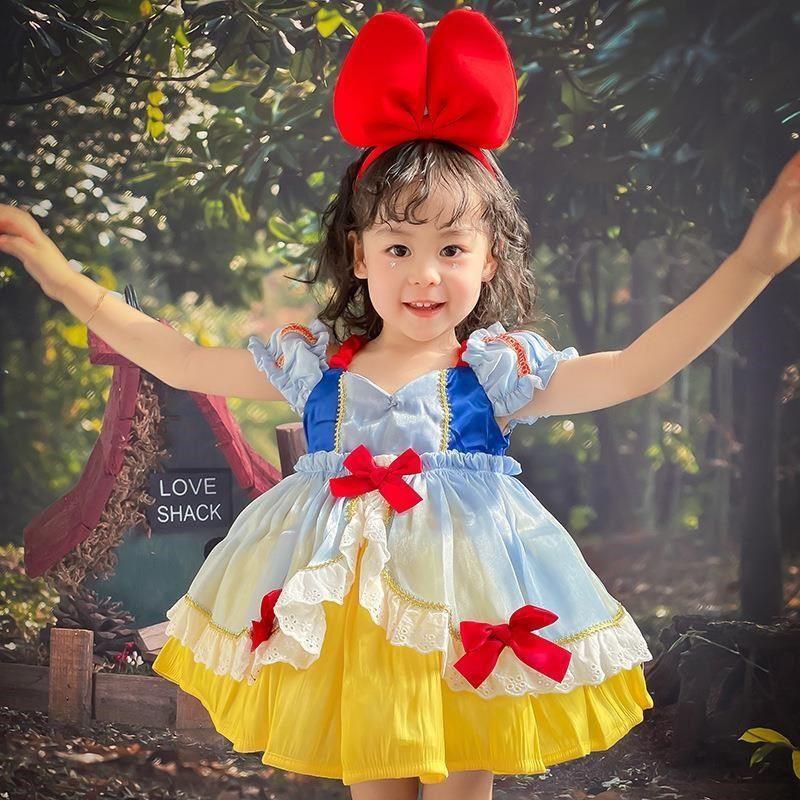 Anime Character Cosplay Summer Children'S Dress New On The Run Lolita Dress Girl'S 61 Year Old Gift Dress