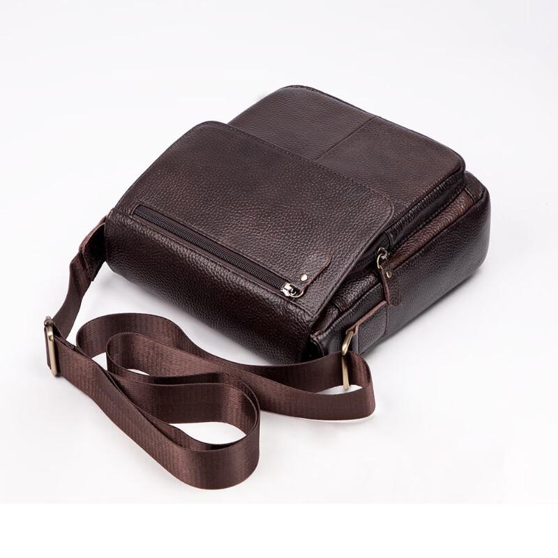 Li Shen Vintage Men's Leather Crossbody Shoulder Bag