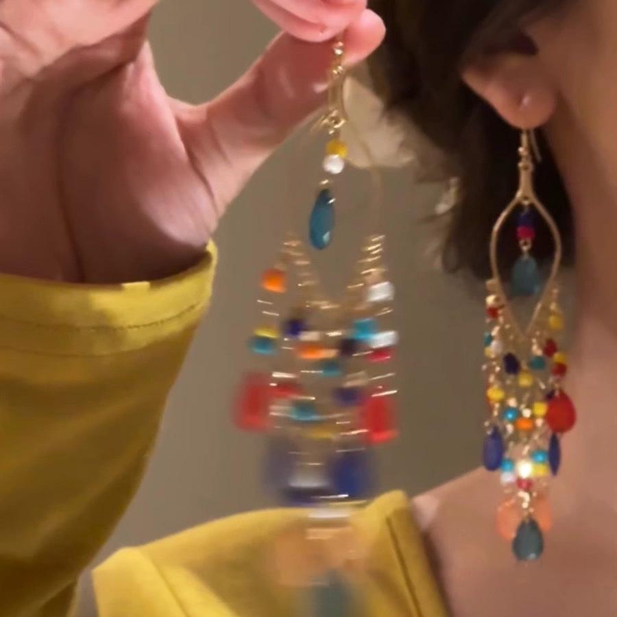 Bohemian Tassel Earrings: Ethnic Style, Versatile Travel Accessories