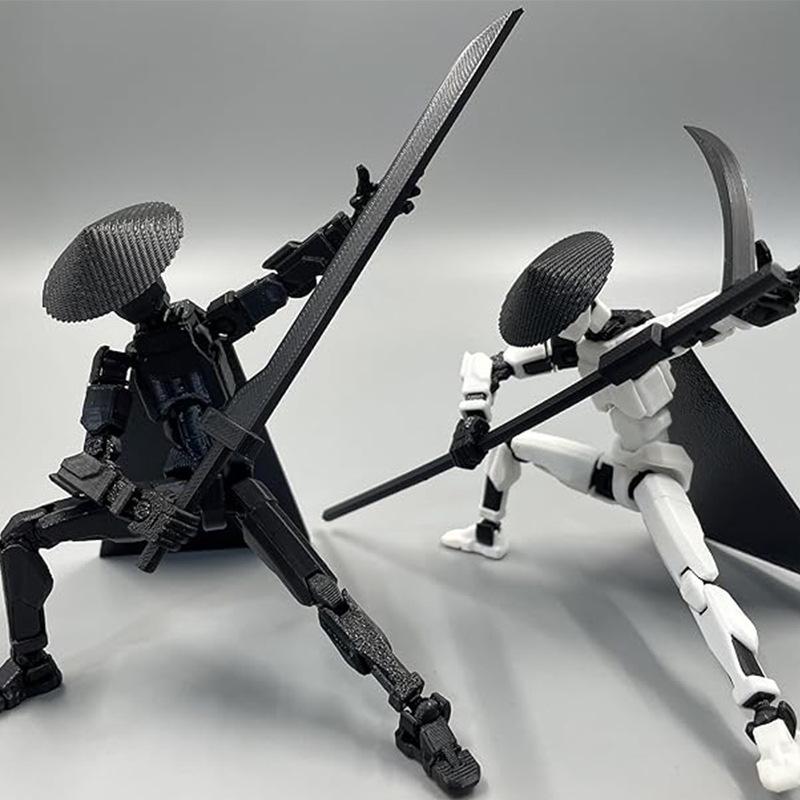 Articulated Figure Lucky Doll: Multi-jointed 3D-Printed Xia Ke Xing Series DIY Desktop Decoration