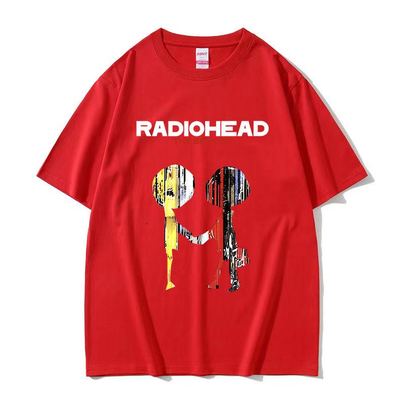 

Британская группа Radiohead Тур 2025 Графические футболки Мужские Винтажные Готические Оверсайз Хлопковые Футболки Мужчинам Подарок Панк Одежда Футболки S