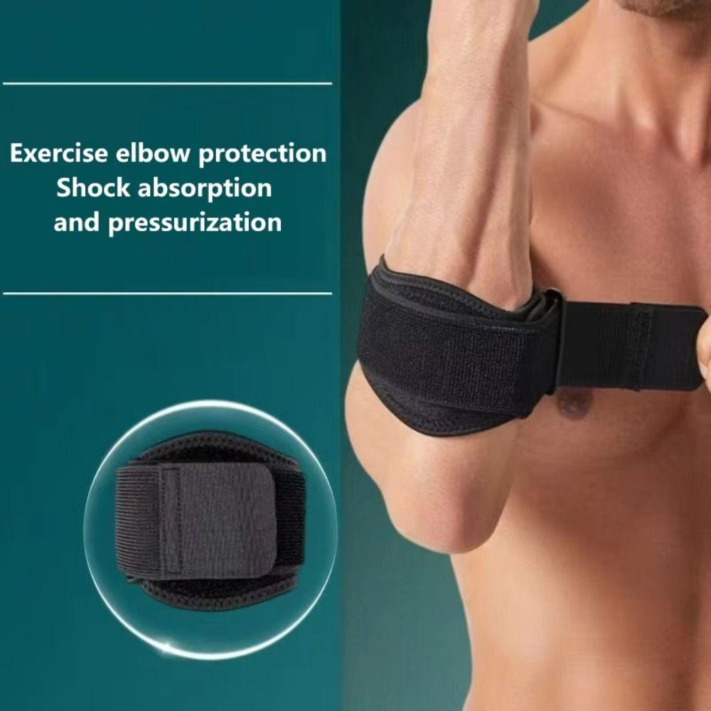 Elbow Protection Tennis Elbow Strap Compression Elbow Pads Adjustable Elbow Brace  Badminton