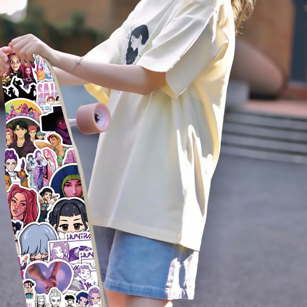 103pcs Suitcase Stickers Waterproof Stickers Scooter Computer Tablet Cartoon Decoration