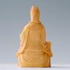 dsdsad Wooden Buddha Statue, Seated Mother Kannon, Premium Boxwood Wood Carving (10cm Tall x 5.5cm Wide) "Prayer for Safe Childbirth, Guardian of