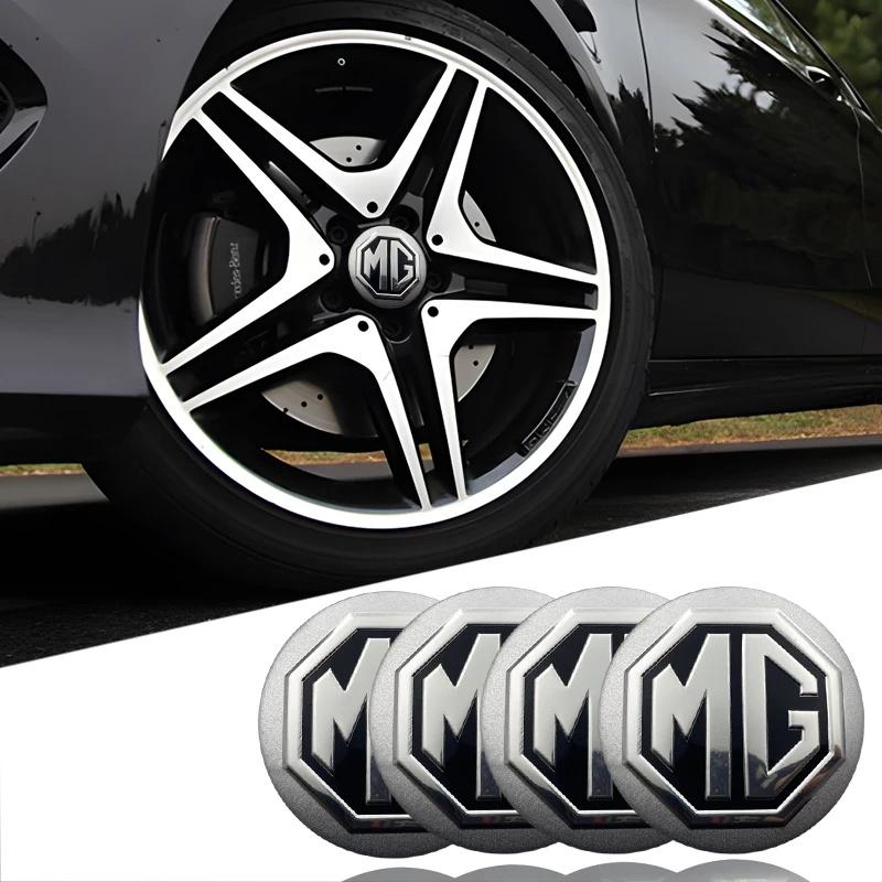 4Pcs 56mm Durable Auto Wheel Hub Center Logo Badge Cap for MG ZS EV HS EHS PHEV MG3 MG4 MG5 MG6 MG7 GT Wear Resistant Rim Covers bfl2