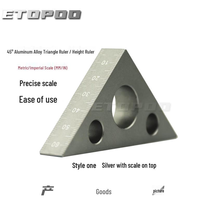 Multi-function Woodworking Triangle Ruler CN plug (adapter included)