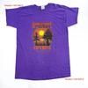 Vintage Horseshoe Lake Sunrise July 4th 1998 Purple Large T Shirt Retro 90s Vintage Washed Comfortable Streetwear Breathable