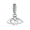 2026 Love Color Zirconium Positioning Buckle Charm Charm Charm Bead DIY Jewelry Bracelet Accessories 925 Silver