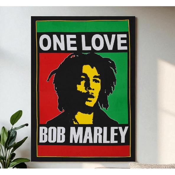 Third Eye Export Cotton Bob Marley Poster One World 42x30 – Hippie Decor Wall Hanging For Bedroom Wall Decor | Boho Tapestry | Boho Aesthetic Bob