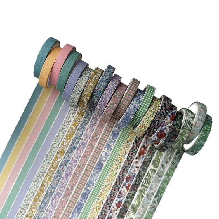 

20 Roll Retro Decorative Tape Masking Tape Hand Account Tape Slim Washis Tape Paper Tape Journal Supplies