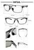 [FaceTrick Az Label] Bifocal Reading Glasses, Sporty Frame [Designed by a Sabae Manufacturer] Men's Reading Glasses, Blue Light Blocking, Photochromic
