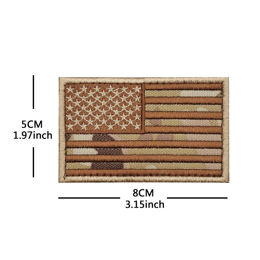 Toppa con Bracciale in Velcro Bandiera Americana - Distintivo Ricamato Star-Spangled Banner
