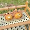 Lute Shape Handheld Accessory Little Bear Design Lanyard Pendant Gourd Pendant  Gift Giving
