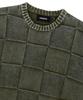 Maha Grid Pigment Checkerboard Knit Sweater Khaki(Mg2Efmk600A)