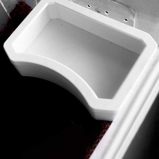 Reptile Water Bowl Plastic Food Grade Water Box Feeder Reptile Food Water Dish Pet