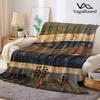 Retro Folk Mountain Forest Printed Blanket Suitable for Sofas Beds Offices Travel Camping Chairs Warm Plush Blanket