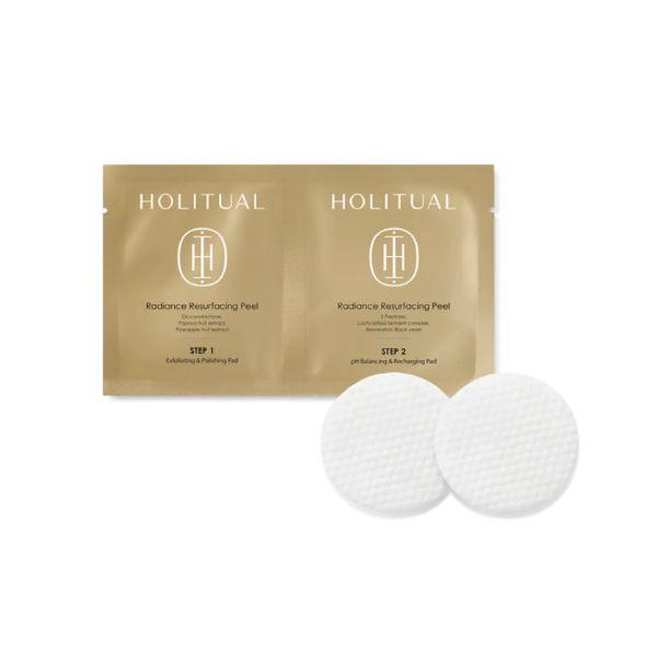 Holitual Radiance Resurfacing Peel Brightening Exfoliating Treatment Pads 12 Sheets