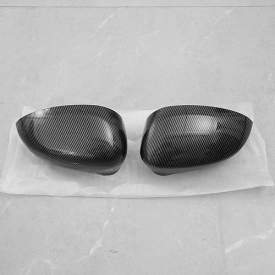 Door Wing Mirror Cover Cap Case Fits For 2007-2020 Fiat 500 Punto Carbon Style