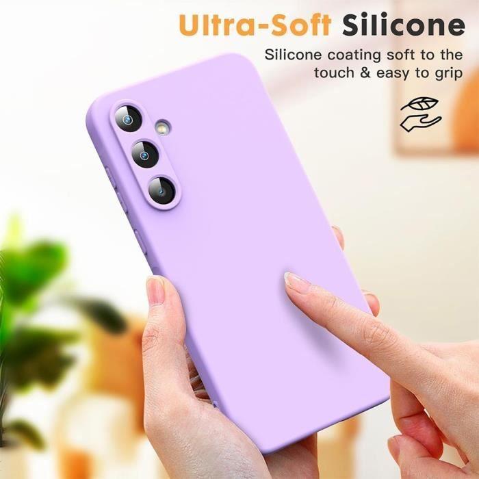 Coque - Samsung - Galaxy A55 5G - Silicone TPU - Ultra fine - Antichoc - Violet