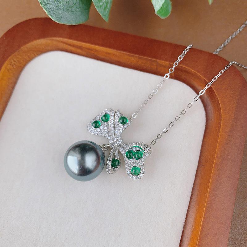 

Серьги с жемчугом, ожерелье с бантом и жемчужным узором, темперамент, премиум-класса, для женщин