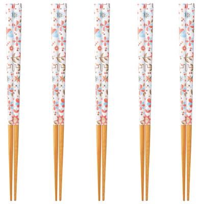 Happy Set of Made In PID4937 J-kitchens Chopsticks, 5, Material Wood, Chopsticks, Japan,