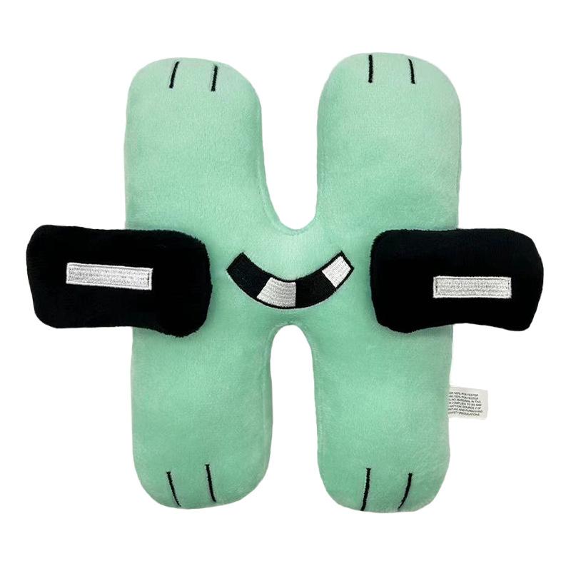 Alphabet Lore Plüschtiere Anime Puppe Kawaii 26 englische Buchstaben Stofftiere Kinder Aufklärung Montessori Plüschtier Puppe Geschenke