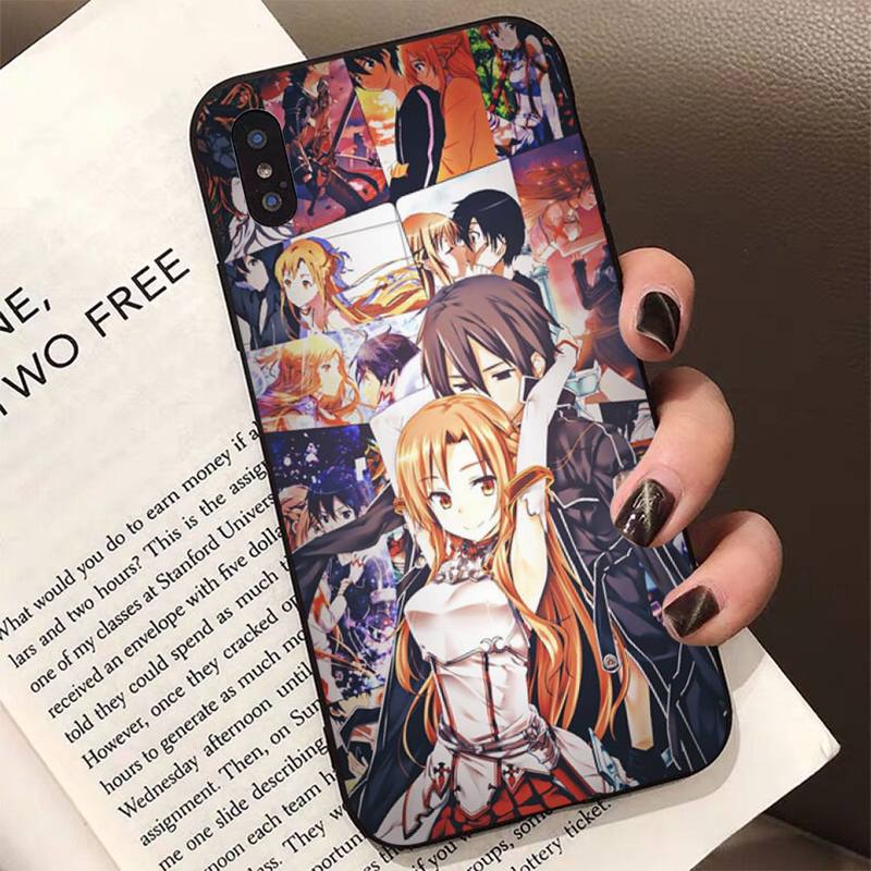 Anime Sword Art Online SAO Phone Case for iPhone 11 12 13 mini pro XS MAX 8 7 6 6S Plus X 5S SE 2020 XR case