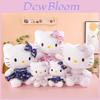 Peluche di Hello Kitty con Fantasia Cielo Stellato Sognante e Vestito Floreale per Bambini e Collezionisti