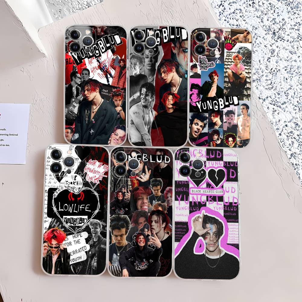 Y-Yungblud Hot Singer Phone Case for iPhone 17 16 15 Plus 14 13 Mini 12 11 Pro Max Soft Shell Cover
