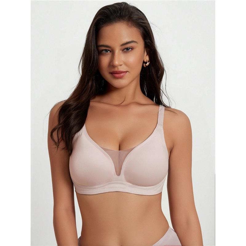 Women'S Seamless Wide Strap Bra, Top Style Without Underwire or Padding, Comfortable and Breathable, Suitable for Everyday Wear In For All Seasons