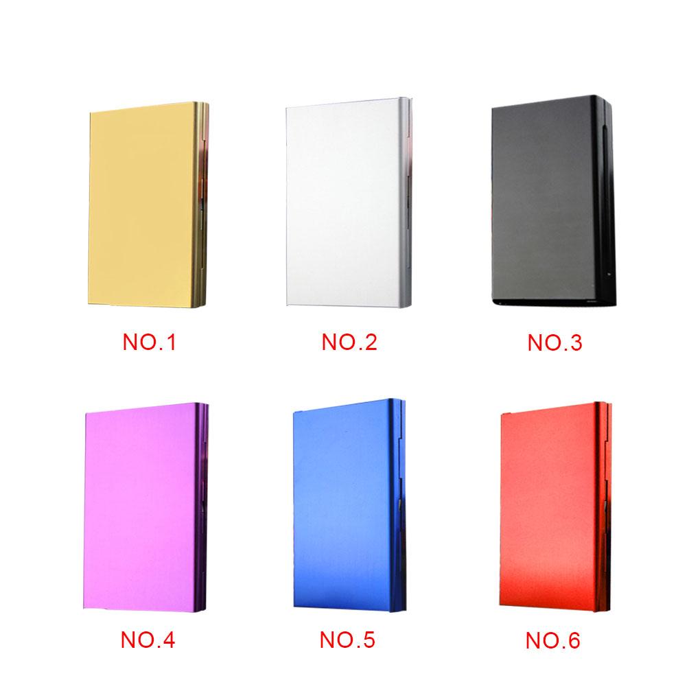 Cigarette Case Holder Aluminum Alloy Flip Extra Slim Cigarette Container Box