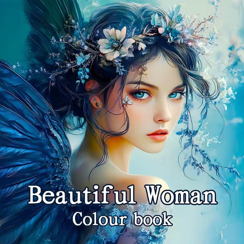 Women's Coloring & Doodle Notebook: Hand-Painted Tracing & Drawing Paper