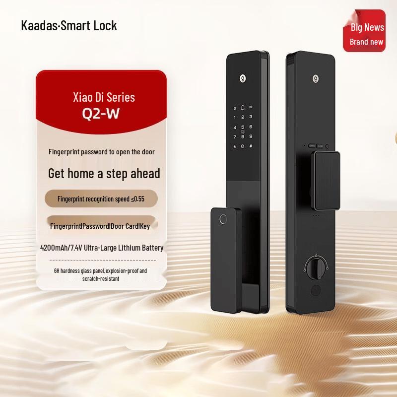 KAADAS Q2W Smart Fingerprint & Password Door Lock