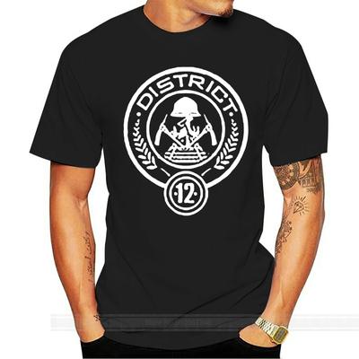 District 12 T Shirt Tribute Mocking Hunger Of Districts Games Panem Jay Fashion T-shirt Men Cotton Brand Teeshirt