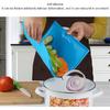 Silicone Dehydrator Mats with Edge, 4Pcs Reusable Nonstick Fruit Dehydrator Mats Compatible Excalibur 3926TB for Fruits Meat Vegetables(blue)