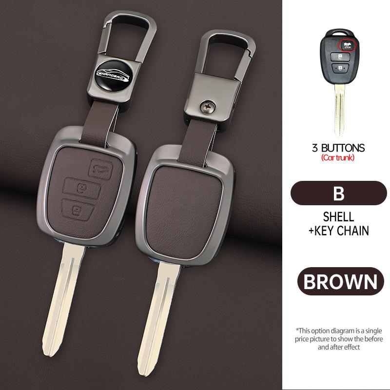 Car Key Cover Case Shell Fob Holder Accessories For Toyota Rav4 Camry Corolla Tacoma Vios Prius C Highlander