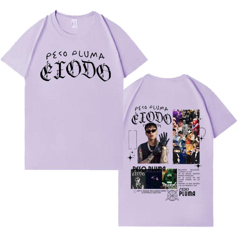 Singer Peso Pluma Fashion Graphic Tshrits Mens T Shirt Harajuku Oversized Short Sleeve High Quality Crewneck T Shirts Streetwear