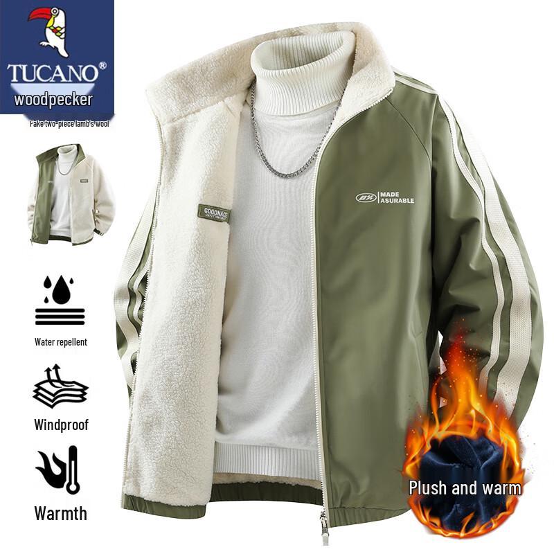 

TUCANO Men s Reversible Fleece Lined Waterproof Winter Jacket XL