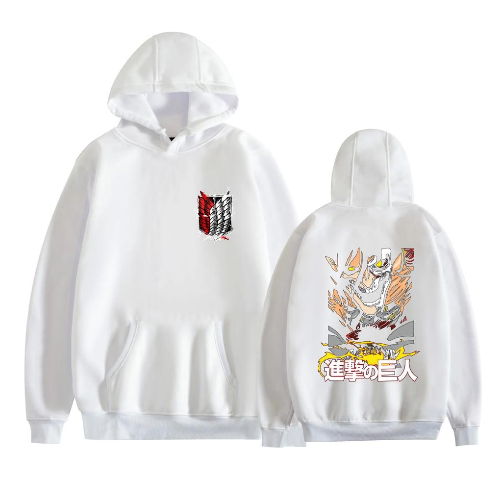 Autumn and Winter Printed Hoodie ATTACK ON TITAN Giant Printed Couple Hoodie Top Warm Hoodie