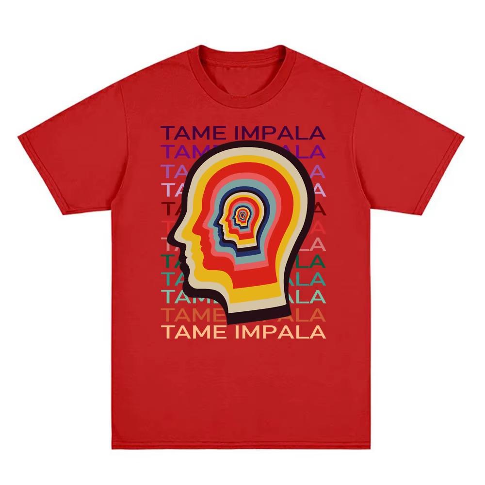 Tame Impala LOGO TrendT-Shirt New High Quality Album Tee-shirt Sleeve Cotton Gothic Tshirt Y2K Gothic Cotton Oversized T-shirts