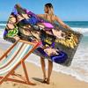 JoJo's Bizarre Adventure: Stardust Crusaders Beach Towel Outdoor Camping Portable for Travel Seaside Outdoor Pool Towel Absorbent Bath Towel Fashion