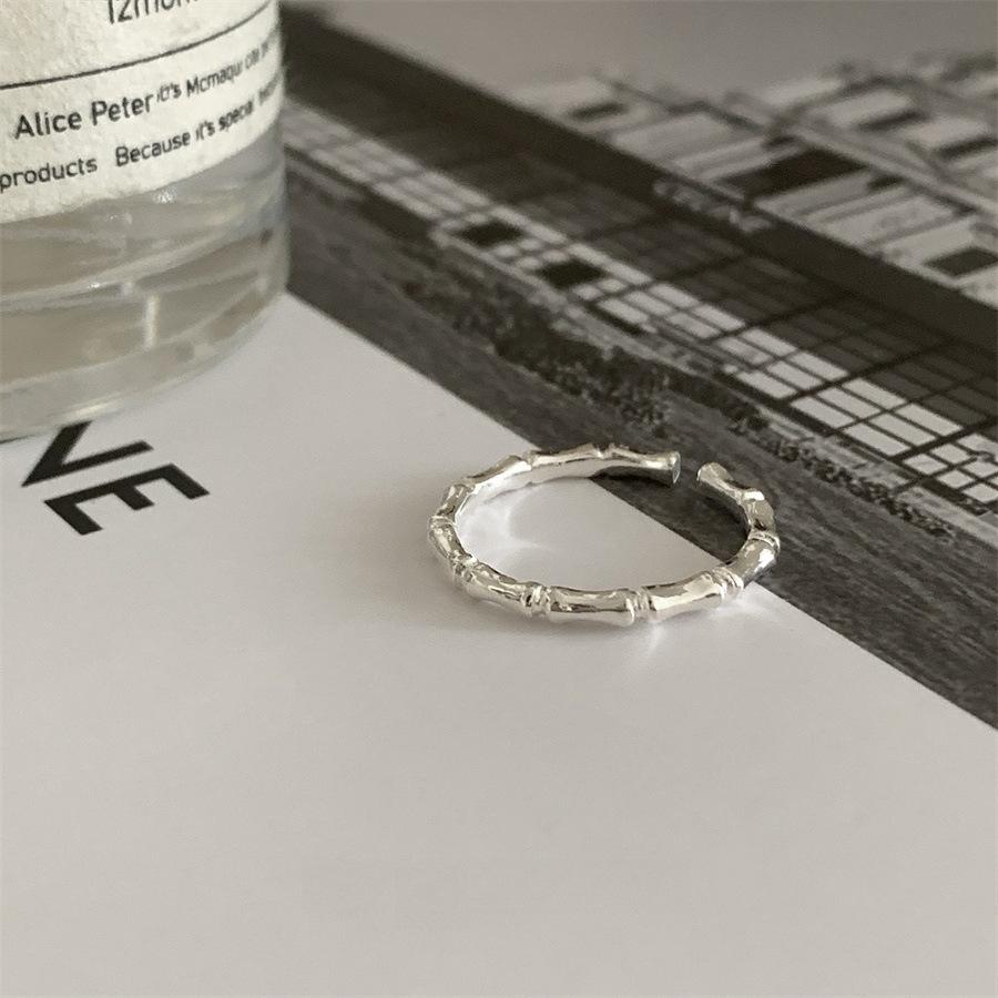 Over 120 Styles Korean style zircon diamond ring women's 925 sterling silver spring and summer niche light luxury high-end index finger ring open ring