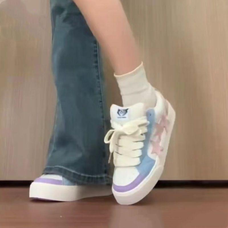 Dopamine Women's Shoes Autumn New Original Retro Star Board Shoes Women's Trendy Versatile Low-top Casual Shoes