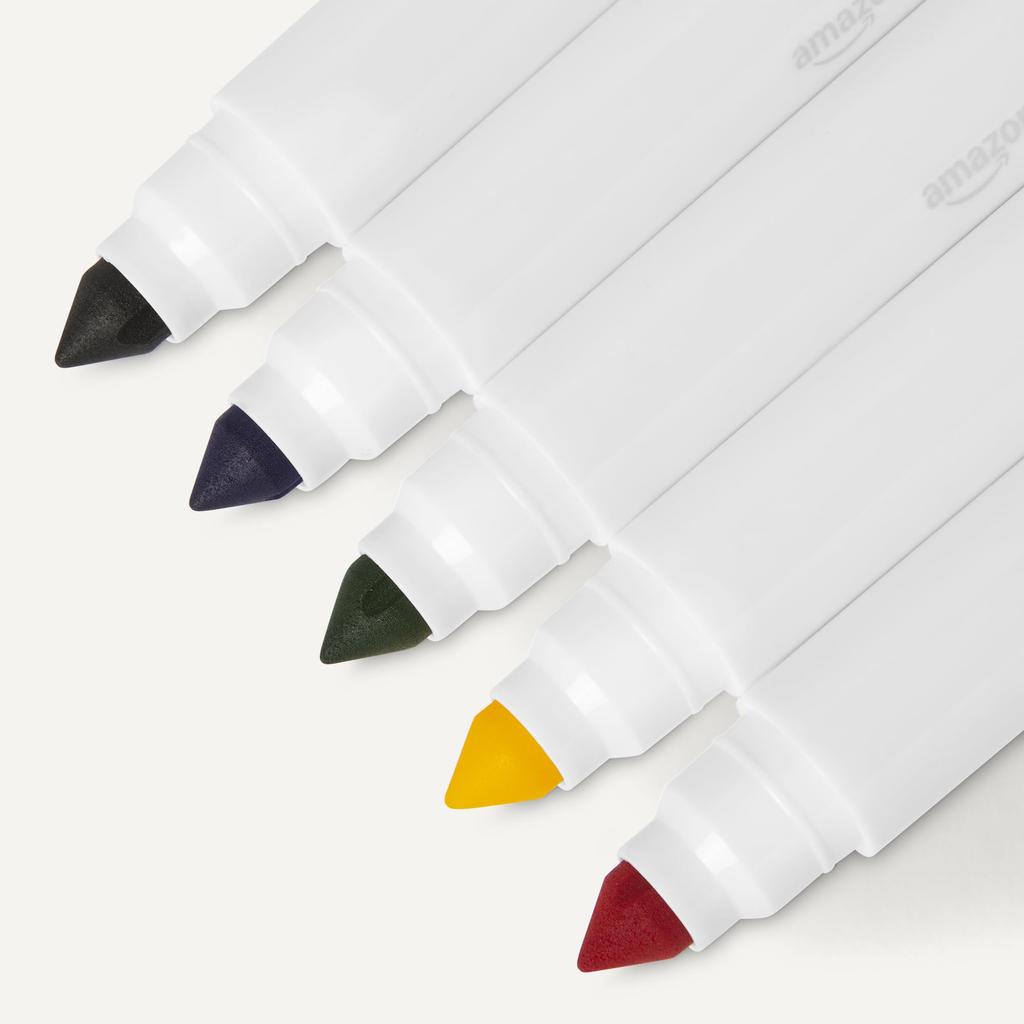 Amazon Basics Marker Multicolor Bold, Water-Resistant Pens, 40-Pack,