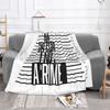 I Am Not A Crime Blanket For Sofa Bed Travel Skin Color Black White Colorism Movement King Queen Melanin Skin