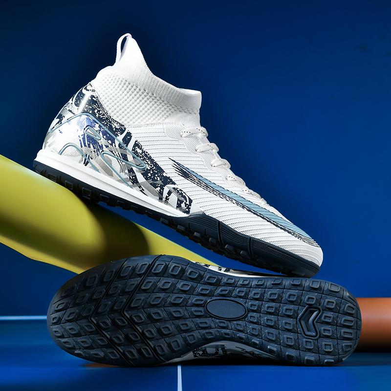 

2025 Новые нейл-арты Футбольные бутсы Луговой Источник Молодежные Травяные Бесшовные Вязаные Тренировочные Бутсы Футбольные Бутсы Для Использования На Открытом Воздухе высококач-венные 38