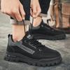 Men’s Sports Shoes Running Sneakers Students Jogging Shoes Black Outdoor Hiking Walking Shoes High Top Over Sized